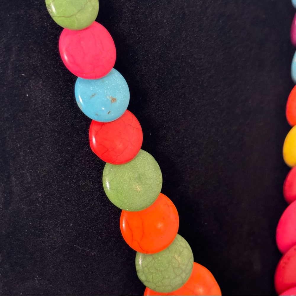 Multicolor Colorblock Polyresin Statement Piece N… - image 7